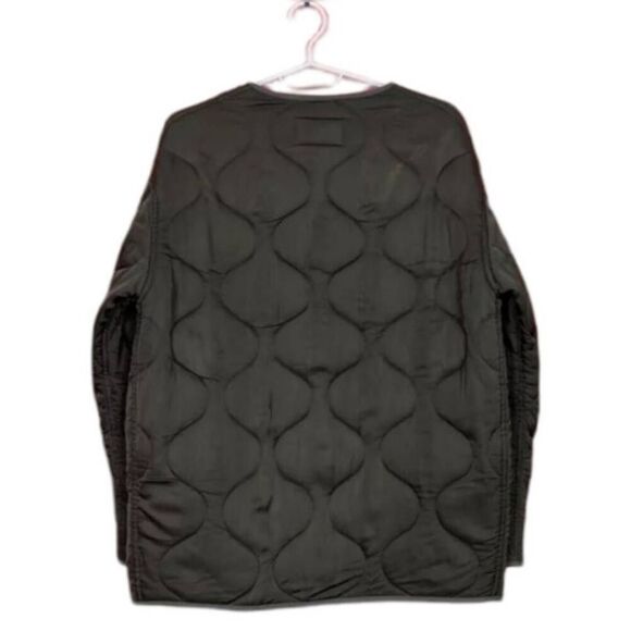 All Saints Hayes Quilted Jacket - Size XS Olive Green - Picture 5 of 15